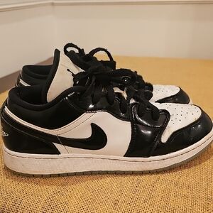 Nike Air Jordan Black and White Low-Tops